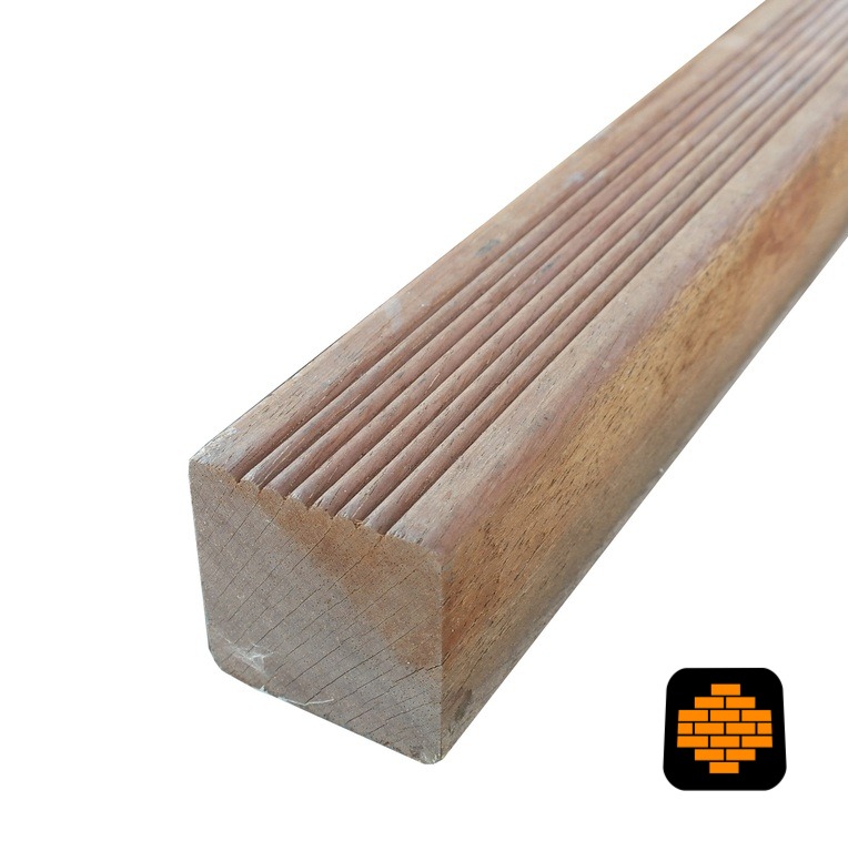 Hardhout Palen 8,5x8,5x400 Geschaafd
